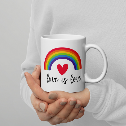 LGBTQIA+ Rainbow Love is Love Pride Mug